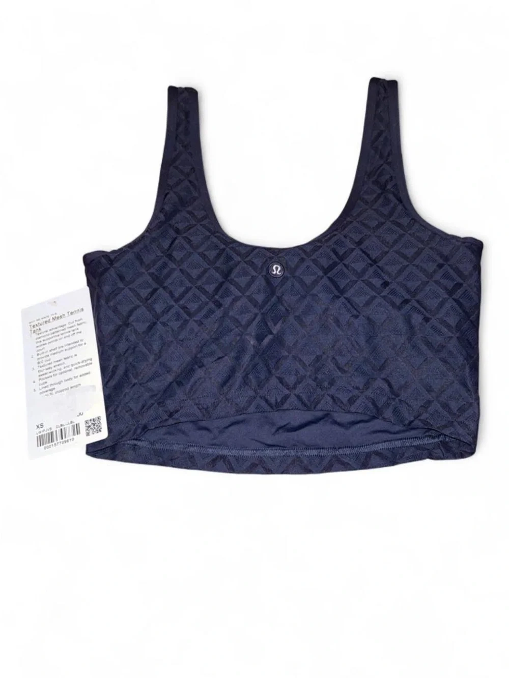 lululemon athletica Navy Textured Scoop Sports Bra
